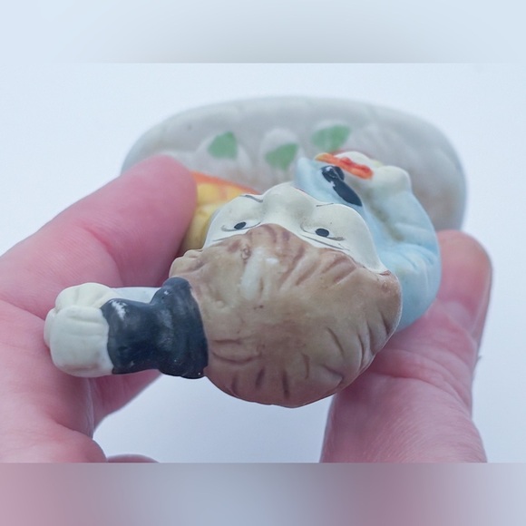 Vintage Hobo Tramp Clown Figurine Emmett Kelly Inspired Bisque Porcelain Novelty - Picture 5 of 6